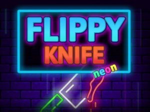 Flippy Knife Neon Online Arcade Game