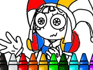 Pomni Coloring Book Online Game - Coloring Game